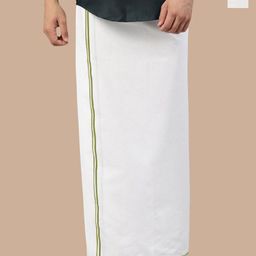 WHITE HEART Men Pack Of 2 Cotton Dhotis-picture-47