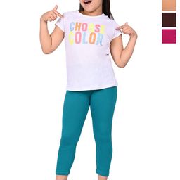 BAESD Girls Pack Of 4 Slim Fit Capris-image-114