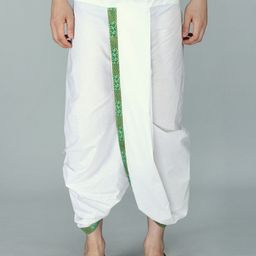 Exotic India Pure Cotton Ready To Wear Dhoti-15
