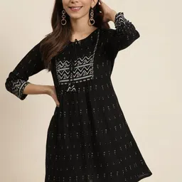 KALINI Geometric Printed Kurti-picture-34