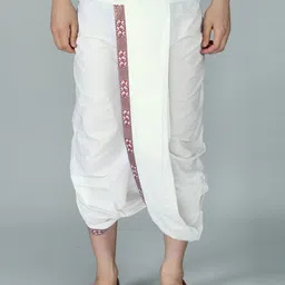 Exotic India Ready-to-wear Pure Cotton Dhoti-44