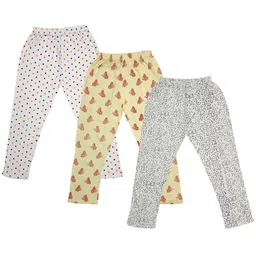 IndiWeaves Girls Pack Of 3 Printed Pure Cotton Capris-picture-0