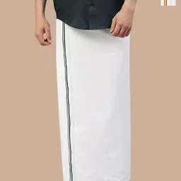 WHITE HEART Men Pack Of 2 Cotton Dhotis-picture-39