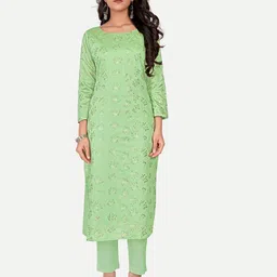 Riti Floral Printed Chanderi Cotton Kurta-image-18