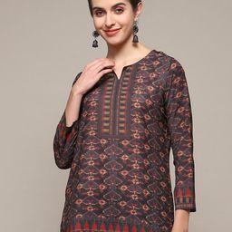 Biba Ethnic Motifs Printed Regular Kurti-picture-22