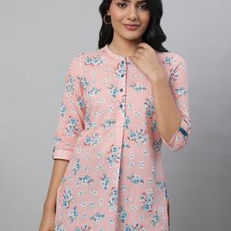 AURELIA Floral Printed Pure Cotton Kurti-34