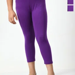 BAESD Girls Pack Of 3 High-Rise Slim Fit Capris-picture-18