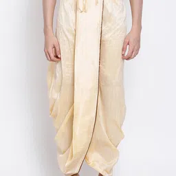 Sanwara Mens Art Silk Dhoti-image-54