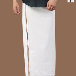 WHITE HEART Men Pack Of 2 Cotton Dhotis-picture-44