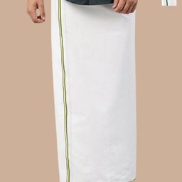 WHITE HEART Men Pack of 2 Cotton Dhotis-picture-16