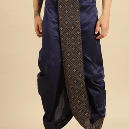 Sanwara Men Embroidered Art Silk Dhoti Pants-27