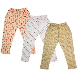IndiWeaves Girls Pack Of 3 Printed Pure Cotton Capris-picture-35