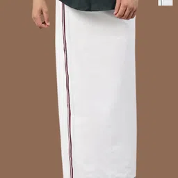WHITE HEART Men Pack of 2 Cotton Dhotis-image-81