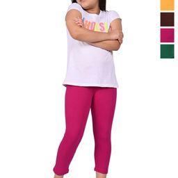 BAESD Girls Pack Of 5 Slim Fit Three-Fourth Length Leggings-image-123