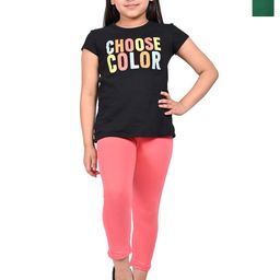 BAESD Girls Pack Of 2 High Rise Slim Fit Capris-image-95