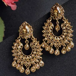 PANASH Gold-Plated Contemporary Chandbalis-17