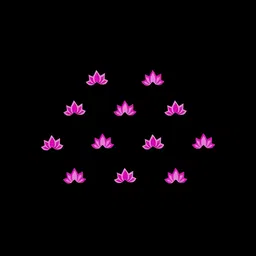 Comet Busters Handcrafted Beautiful Traditional Designer Bindi - BIN2055-Pink-11