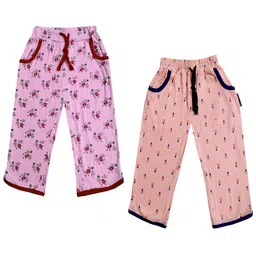 IndiWeaves Girls Pack of 2 Mid-Rise Cotton Printed Capris-picture-23