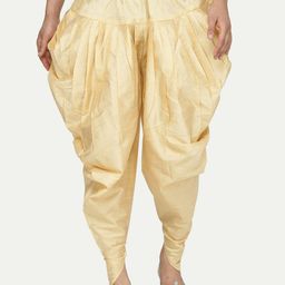 Kaifoo Men Gold-Toned Solid  Dhotis-2