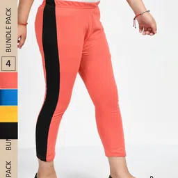 IndiWeaves Girls Pack of 4 Mid-Rise Cotton Capris-picture-15