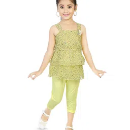 BAESD Girls Printed Top With Capris-image-71