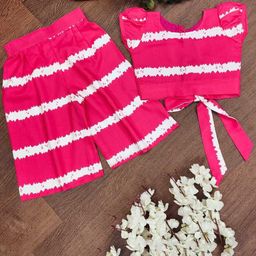 BAESD Girls Printed Top with Capris-image-12