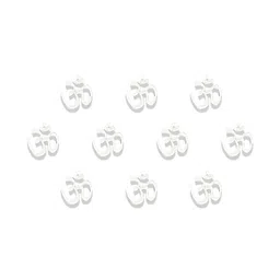 Comet Busters Handcrafted Beautiful Traditional Designer Bindi - BIN2029-White image 2