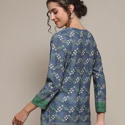 Biba Abstract Printed Regular Kurti image 3