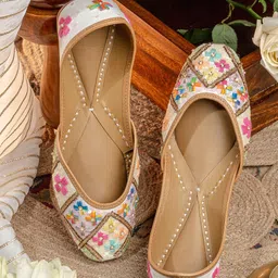 NR By Nidhi Rathi Embellished Square Toe Mojaris-image-76