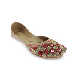 Fulkari Women Embellished Ethnic Mojaris Flats-picture-16