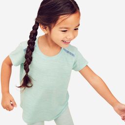 Kids' Lightweight Breathable T-Shirt 500 - Turquoise-picture-7