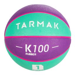 Size 1 Mini Basketball for Kids Up To 4 Years Old Mini B. Purple Turquoise-image-18
