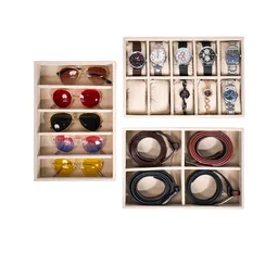 La Trove Cream 3 Pieces Regular Drawer Organiser-picture-33