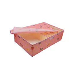 Awestuffs Pink & Red Printed Fabric Drawer Organiser image 2