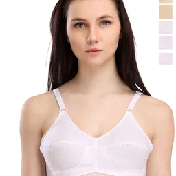 SELFCARE  Pack of 5 Cotton Non Padded Cotton Full Coverage Beginners Bra - SN0713-40A-picture-54