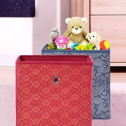 Kuber Industries Maroon Set of 2 Regular Multi-Utility Organisers-11