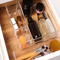 Kuber Industries Transparent 7 Pieces Reusable Desk Organiser Organisers-28