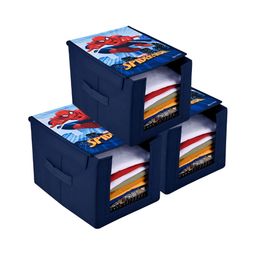 Kuber Industries Navy Blue 3 Pieces Regular Multi-Utility Organisers-31