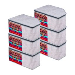 Kuber Industries Grey 6 Pieces Regular Multi-Utility Organisers-21