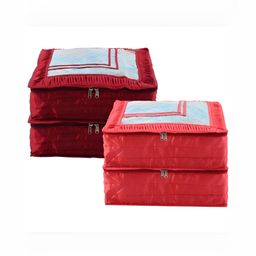 Kuber Industries Maroon Set of 4 Regular Drawer Organiser Organisers-23