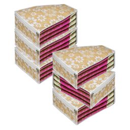 Kuber Industries White & Yellow 6 Pieces Regular Multi-Utility Organisers-8