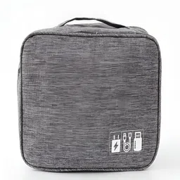 Kuber Industries Grey Electronic Accessories Organiser-12