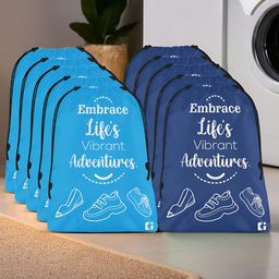 Kuber Industries Blue & White 10 Pieces Printed Multi-Utility Organisers-9