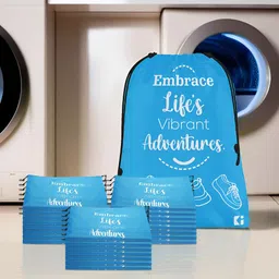 Kuber Industries Blue & White 24 Pieces Printed Multi-Utility Organisers-11