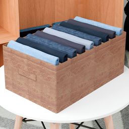 Kuber Industries Brown Reusable Drawer Organiser-49