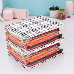 Kuber Industries Cream-Coloured 2 Pieces Fabric Multi-Utility Organiser-50
