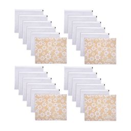 Kuber Industries Yellow & White 24 Pieces Regular Multi-Utility Organisers-27