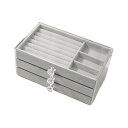 Cortina Grey Portable Jewellery Storage Organiser-42