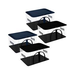 Kuber Industries Navy Blue 4 Pieces Multi-Utility Organisers-52