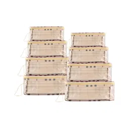 Kuber Industries Cream-Coloured Set of 2 Regular Jewellery Organiser Organisers-5